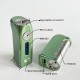 Rekavape Stratum V6S Style DNA 60W VW Box Mod - Green, SS + Aluminum, 1~60W, 1 x 18650, Evolv DNA60C Chipset