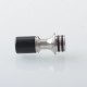 Authentic Auguse V3 510 Drip Tip for RTA / RDA / RDTA Atomizer - Silver + Black, SS + POM