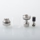 Authentic Auguse V3 RTA Atomizer - Silver, 4ml, 9 x Air Pins 0.8, 0.9, 1.0, 1.2, 1.4, 2 x 0.8, 2 x 0.9, 2 x 1.0, 2 x 1.2mm, 22mm