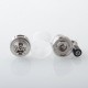 Authentic Auguse V3 RTA Atomizer - Silver, 4ml, 9 x Air Pins 0.8, 0.9, 1.0, 1.2, 1.4, 2 x 0.8, 2 x 0.9, 2 x 1.0, 2 x 1.2mm, 22mm