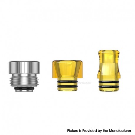 Authentic MECHVAPE 510 Nuts & Drip Tip Pack - Ultem, 510 Nut / 510 DT Drip Tip / 510 MTL Drip Tip