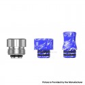 Authentic MECHVAPE 510 Nuts & Drip Tip Pack - Resin Blue, 510 Nut / 510 DT Drip Tip / 510 MTL Drip Tip