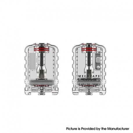 Authentic MECHVAPE x MRJUSTRIGHT Boro Tank Cartridge for BM40 Boro Mod - 0.4ohm, 4.5ml (2 PCS)