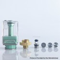 Rekavape Dotshell Limited Edition Style RBA Tank w/ 3 MTL Pin for dotMod dotAIO V1 / V2 AIO Pod - Green, 1.0mm + 1.2mm + 1.5mm