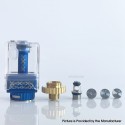 Rekavape Dotshell Limited Edition Style RBA Tank w/ 3 MTL Pin for dotMod dotAIO V1 / V2 AIO Pod - Blue, 1.0mm + 1.2mm + 1.5mm