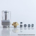 Rekavape Dotshell Limited Edition Style RBA Tank w/ 3 MTL Pin for dotMod dotAIO V1 / V2 AIO Pod - Silver, 1.0mm + 1.2mm + 1.5mm