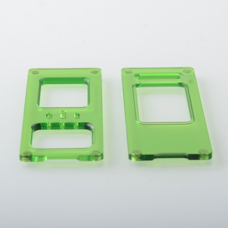 Replacement Front + Back Door Panel Plates for Aspire Raga Aio Pod - Green (2 PCS)