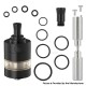 YFTK Kayfun X Mini Style MTL RTA Rebuildable Tank Atomizer - Black, 3.2ml, 23mm Diameter