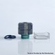 Rekavape Kontrl KTM W. BLCK BASE Style 510 Drip Tip with 1 PC Decorative Ring - Translucent Black, PC