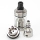 Skyline R Style RTA Rebuildable Tank Atomizer w/ RDL Airdisk - Silver, 3.2ml, 2mm / 1.5 x 3mm / 1.5 x 3.9mm /2 x 3.9mm, 22mm Dia