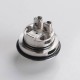 Skyline R Style RTA Rebuildable Tank Atomizer w/ RDL Airdisk - Silver, 3.2ml, 2mm / 1.5 x 3mm / 1.5 x 3.9mm /2 x 3.9mm, 22mm Dia