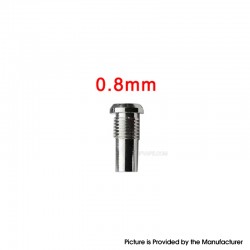 YFTK Replacement Long Airflow Insert Air Pin Screw for Flash e-Vapor V4.5 / V4.5S+ RTA - 0.8mm Airhole (1 PC)