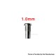 YFTK Replacement Long Airflow Insert Air Pin Screw for Flash e-Vapor V4.5 / V4.5S+ RTA - 1.0mm Airhole (1 PC)