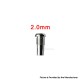 YFTK Replacement Long Airflow Insert Air Pin Screw for Flash e-Vapor V4.5 / V4.5S+ RTA - 2.0mm Airhole (1 PC)