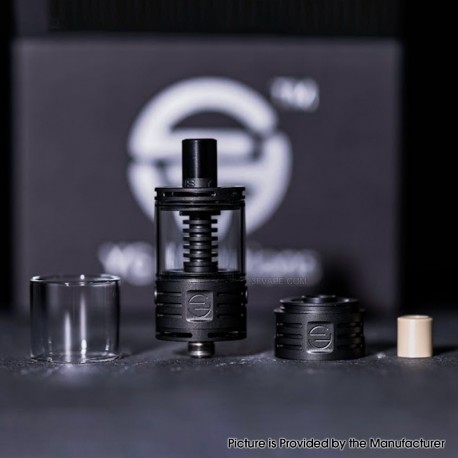 Authentic YG Creations FORCE RTA Atomizer - Black, 4ml, Air Pin: 2 x 0.8 / 0.9 / 1.0 / 2.0 / 2.3mm, 1 x 1.2 / 1.4 / 1.6mm, 22mm