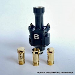 Monarchy MOBB MS Scepter Style RBA Bridge for Billet / BB / Vandy Pulse AIO / Boro - Black B, 2.5 / 3 / 3.5mm