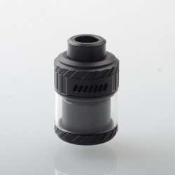 Authentic ThunderHead Creations & Mike Vapes Blaze MAX RTA Rebuildable Tank Atomizer - Matte Black, 5.5ml / 7ml, 30mm Diameter