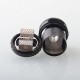 Authentic ThunderHead Creations & Mike Vapes Blaze MAX RTA Rebuildable Tank Atomizer - Matte Black, 5.5ml / 7ml, 30mm Diameter