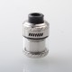 Authentic ThunderHead Creations & Mike Vapes Blaze MAX RTA Rebuildable Tank Atomizer - Silver, 5.5ml / 7ml, 30mm Diameter