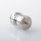 Authentic ThunderHead Creations & Mike Vapes Blaze MAX RTA Rebuildable Tank Atomizer - Silver, 5.5ml / 7ml, 30mm Diameter