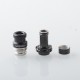 MISSION KB2 Style RBA Tank Full Kit for DotAIO V1 / V2 - Black, Air Pins 1.0, 1.2, 2.0, 2.5, 3.0, 3.5, 4.3mm, 3.8ml