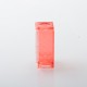 Monarchy DLVC Style Boro Tank for SXK BB / Billet AIO Box Mod Kit - Translucent Red, PC