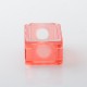 Monarchy DLVC Style Boro Tank for SXK BB / Billet AIO Box Mod Kit - Translucent Red, PC