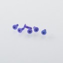 Authentic MK MODS Replacement Titanium Screws for Lost Vape Centaurus B80 AIO Kit - Blue Purple (6 PCS)