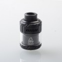 Authentic ThunderHead Creations & Mike Vapes Blaze MAX RTA Rebuildable Tank Atomizer - Silver Black, 5.5ml / 7ml, 30mm Diameter