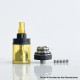 Rekavape Four One Five 415V2 415 V2 Style MTL RTA Atomizer - Black, 316SS + PEI, 4ml, 22mm, Diameter