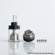 Rekavape Four One Five 415V2 415 V2 Style MTL RTA Atomizer - Black, 316SS + PC, 4ml, 22mm, Diameter