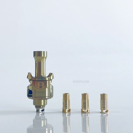 Rekavape Monarchy MOBB MS Scepter Style RBA Bridge for Billet / BB / Vandy Pulse AIO / Boro - Gold, Titanium, 2.5 / 3 / 3.5mm