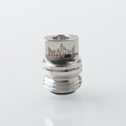 Monarchy Inverted Whistle MNCH Style Drip Tip for BB / Billet / Boro AIO Box Mod - Silver, Stainless Steel