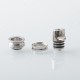 Monarchy Inverted Whistle MNCH Style Drip Tip for BB / Billet / Boro AIO Box Mod - Silver, Stainless Steel