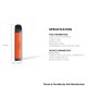 [Ships from Bonded Warehouse] Authentic Kumiho THOTH C Pod System Kit - Crisp Orange Plastic Gunmetal, 900mAh, 2ml, 0.6ohm