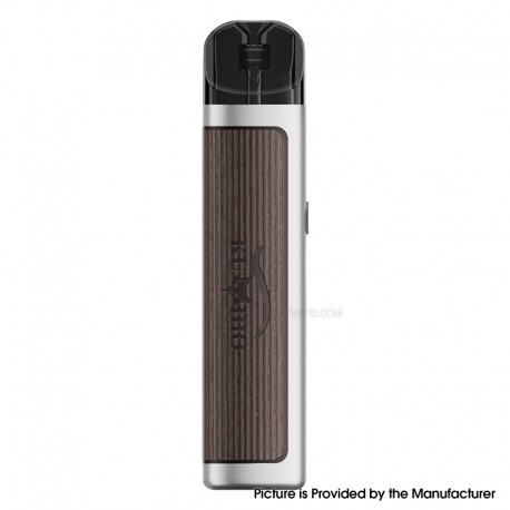 [Ships from Bonded Warehouse] Authentic Kumiho THOTH C Pod System Kit - Stripe Wood Zinc Alloy Chrome Silver, 900mAh, 2ml