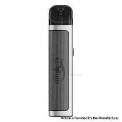 [Ships from Bonded Warehouse] Authentic Kumiho THOTH C Pod System Kit - Stripe Grey Zinc Alloy Chrome Silver, 900mAh, 2ml