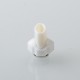 Monarchy Mohawk Mini Flask Style 510 Drip Tip - White, POM