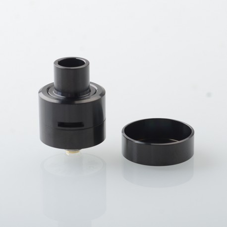 M-Atty Style RDA Rebuildable Dripping Atomizer w/ BF Pin - Black, Stainless Steel, 22mm Diameter