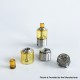 Rekavape Eros Style MTL RTA Rebuildable Tank Atomizer Kit - Silver, PEI, 4ml, Air Pin 1.0 / 1.2 / 1.3 / 1.4 / 1.5 / 1.7mm