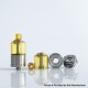 Rekavape Eros Style MTL RTA Rebuildable Tank Atomizer Kit - Silver, PEI, 4ml, Air Pin 1.0 / 1.2 / 1.3 / 1.4 / 1.5 / 1.7mm