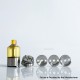 Rekavape Eros Style MTL RTA Rebuildable Tank Atomizer Kit - Silver, PEI, 4ml, Air Pin 1.0 / 1.2 / 1.3 / 1.4 / 1.5 / 1.7mm