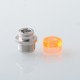 Wildtip Style Integrated Drip Tip for dotMod dotAIO V1 / V2 Pod - Translucent Yellow, Stainless Steel + Acrylic