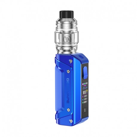 [Ships from Bonded Warehouse] Authentic GeekVape Aegis Solo 3 S100 100W Box Mod Kit + Z Subohm 2021 5.5ml - Blue, 3000mAh