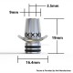 Authentic Auguse Cowboy 510 Drip Tip Set for RTA / RDA Atomizer - Silver