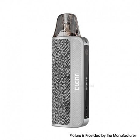 [Ships from Bonded Warehouse] Authentic Eleaf iCita Pod System Kit - Silver Linen, 1600mAh, 3ml, 0.3ohm / 0.6ohm