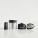 Rekavape Kuma Style MTL RTA Atomizer - Black, 4.5ml, 0.8 x 2, 0.9 x 2, 1.0 x 2, 1.2 x 2, 1.4 x 2, 1.6mm x 2 Air Pin, 22mm