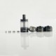 Rekavape Kuma Style MTL RTA Atomizer - Black, 4.5ml, 0.8 x 2, 0.9 x 2, 1.0 x 2, 1.2 x 2, 1.4 x 2, 1.6mm x 2 Air Pin, 22mm