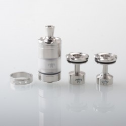 Diplomat Style MTL RTA Rebuildable Tank Atomizer - Silver, 4.5ml, 5 PCS Air Pin 0.8 / 1.0 / 1.2 / 1.5 / 1.8mm