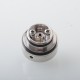 Diplomat Style MTL RTA Rebuildable Tank Atomizer - Silver, 4.5ml, 5 PCS Air Pin 0.8 / 1.0 / 1.2 / 1.5 / 1.8mm